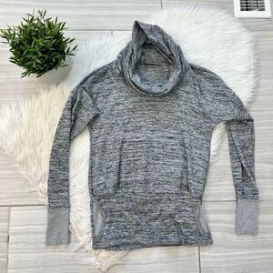 Athleta Grey Cowl Sweatshirt 